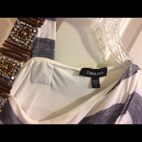 Bebe Striped Sheath Dress - Picture 6 of 6